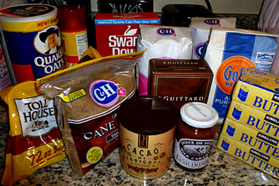 Stocking up the baker's pantry